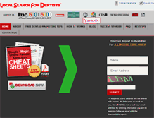 Tablet Screenshot of localsearchfordentists.com